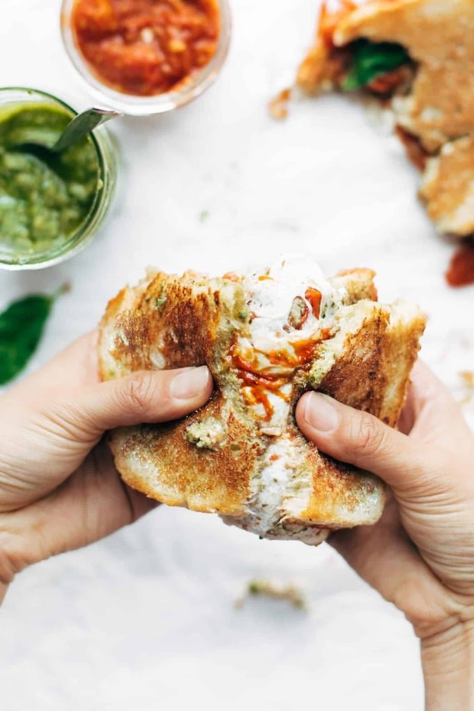 Loaded Caprese Grilled Cheese