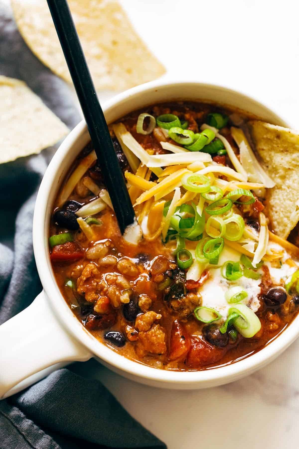 Spicy Ancho Turkey Chili