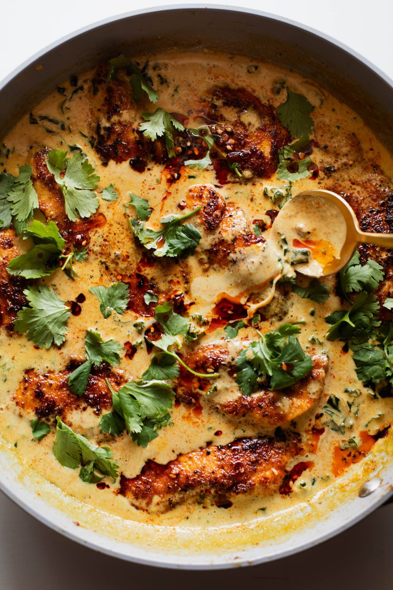 Chicken with Coconut Kale