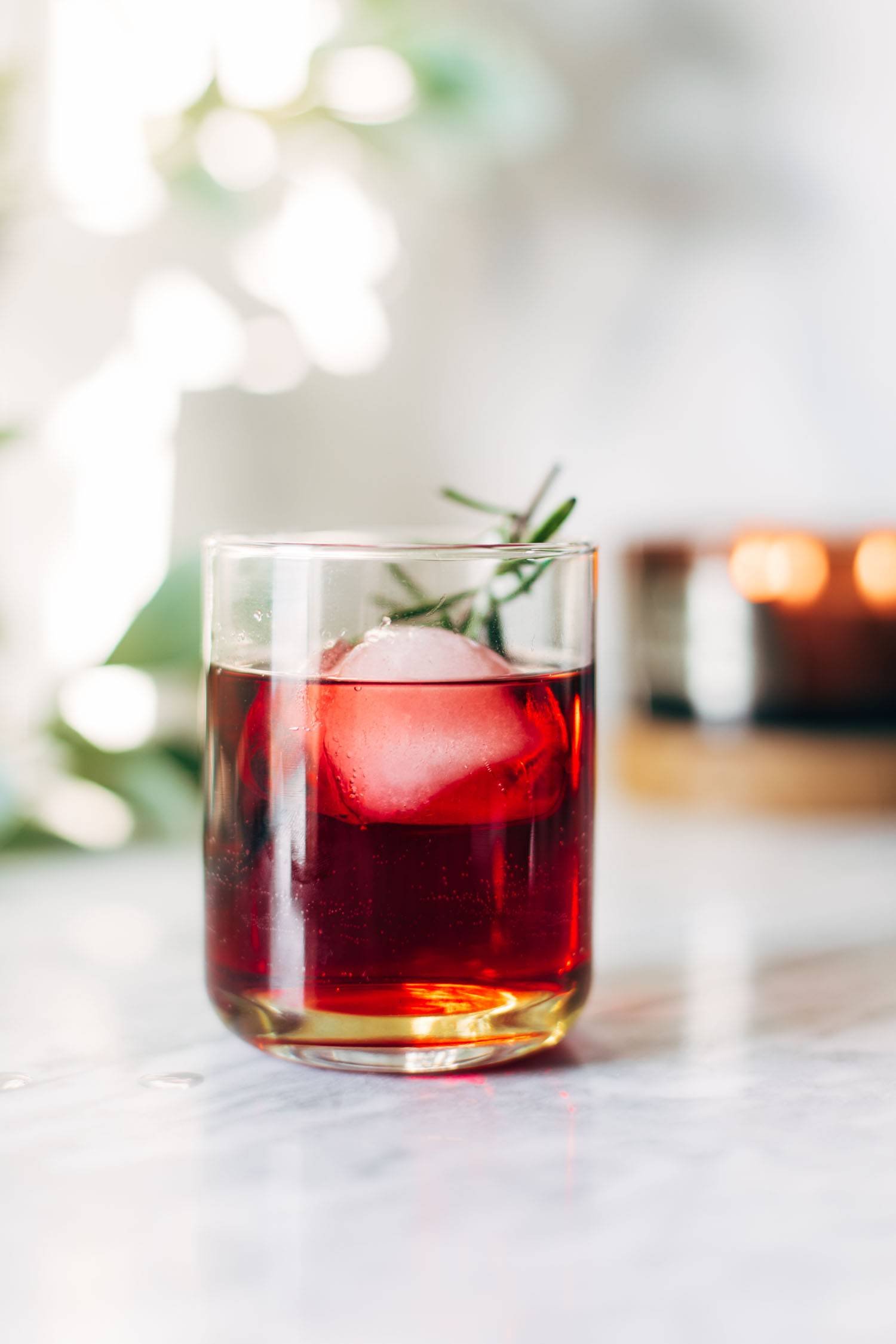 Rosemary Pom Spritzer AKA The Merry Mocktail