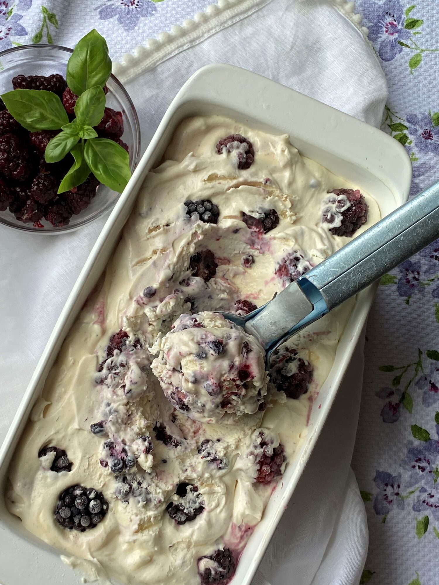 Blackberry Ice Cream - The Southern Lady Cooks
