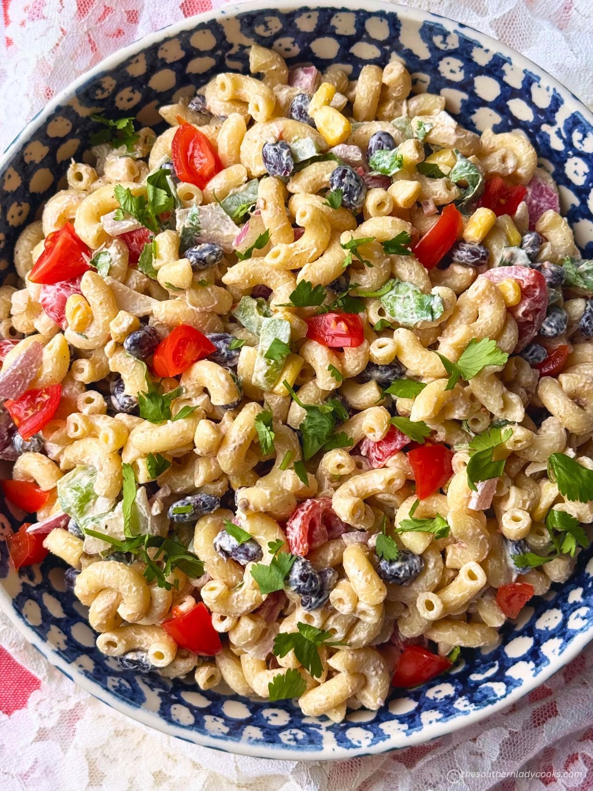 MEXICAN PASTA SALAD - The Southern Lady Cooks