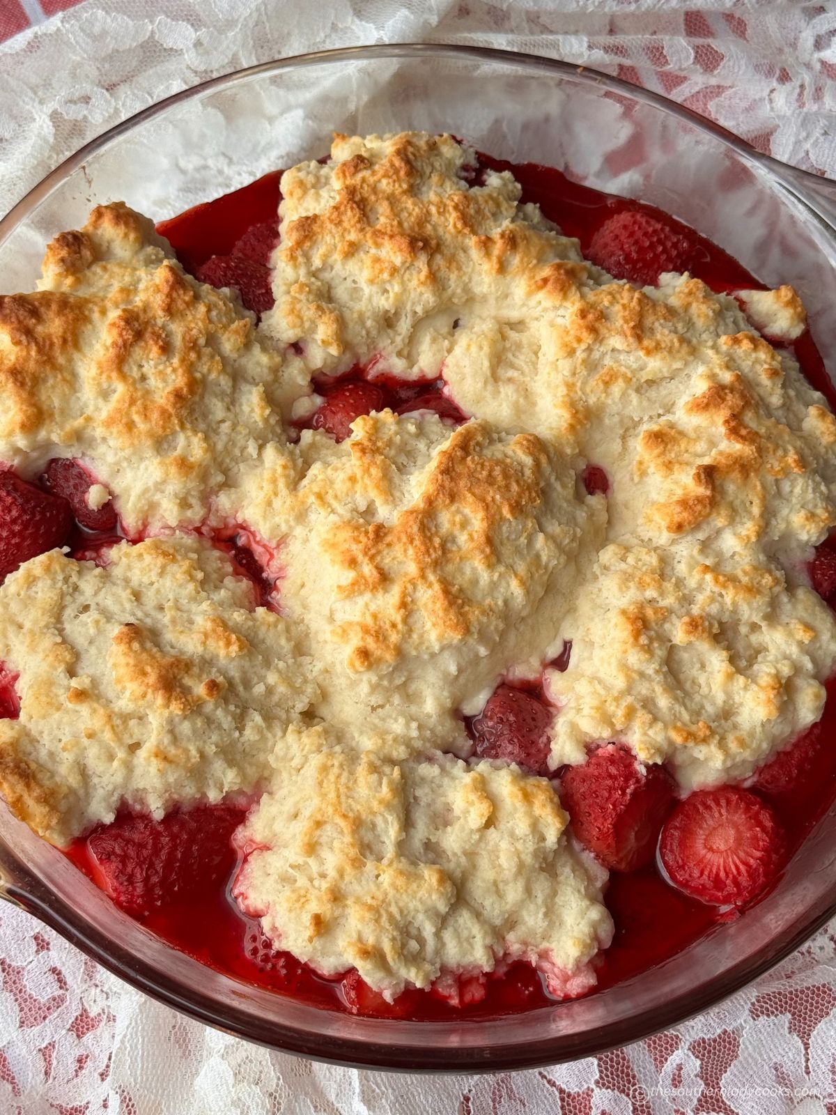 STRAWBERRY COBBLER - The Southern Lady Cooks